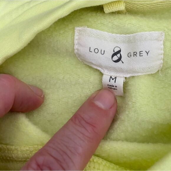 Lou & Grey Crewneck Sweatshirt Super Soft Neon Small - Picture 3 of 3